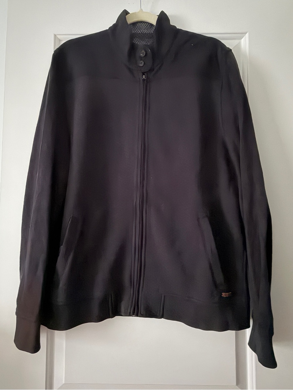 Ted Baker Navy Zip Cardigan- size 5 (XL)